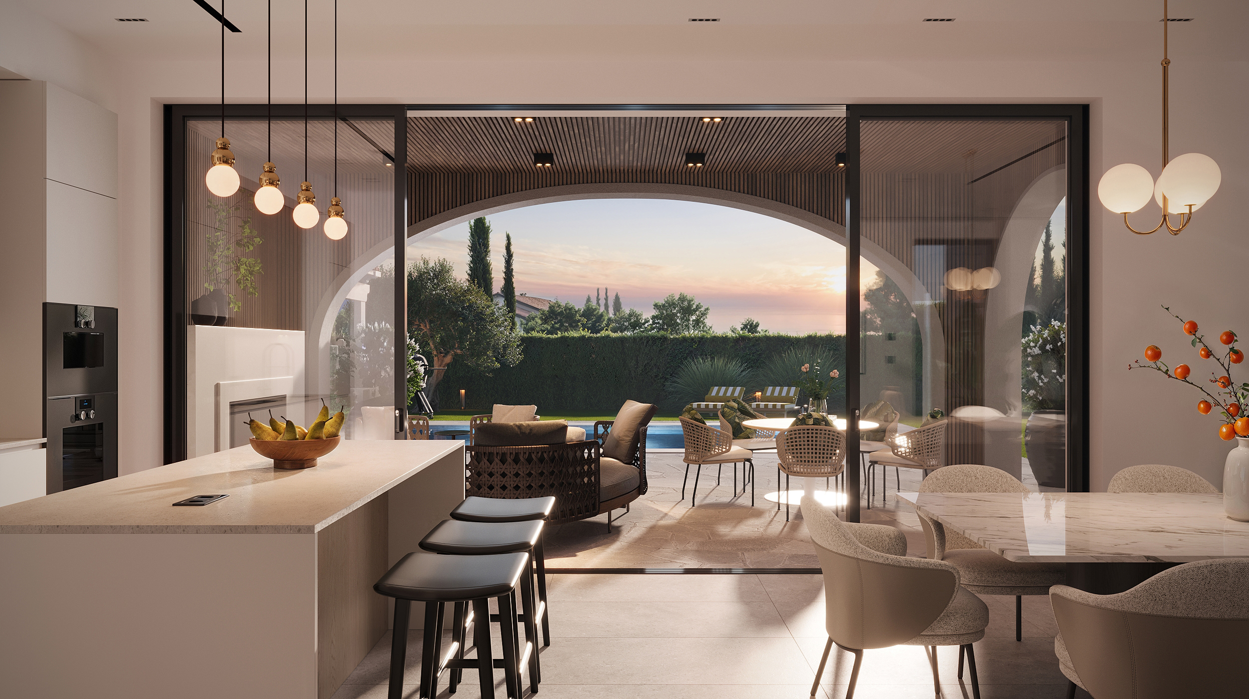 Kitchen Dining Terrace